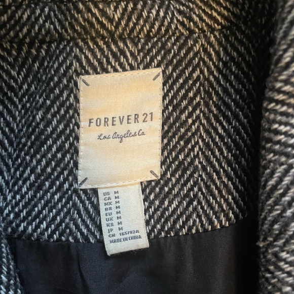 Hounds Tooth/Knit Double Breasted Jacket - Picture 3 of 3